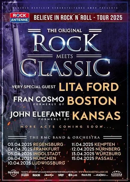 ROCK MEETS CLASSIC: BELIEVE IN ROCK´N´ROLL TOUR 2025 ROCK MEETS CLASSIC: BELIEVE IN ROCK´N´ROLL TOUR 2025
