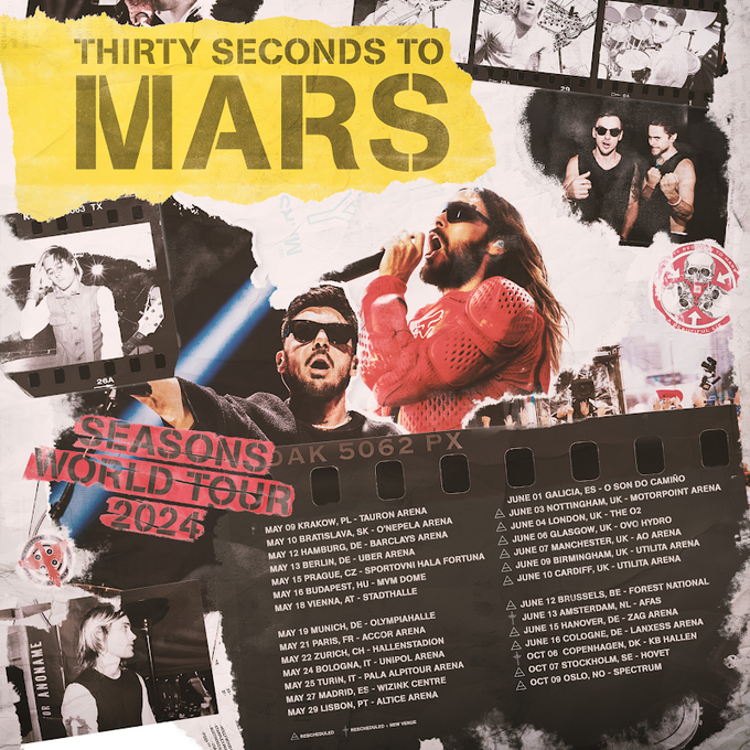 THIRTY SECONDS TO MARS: Seasons-Tour 2024 THIRTY SECONDS TO MARS: Seasons-Tour 2024