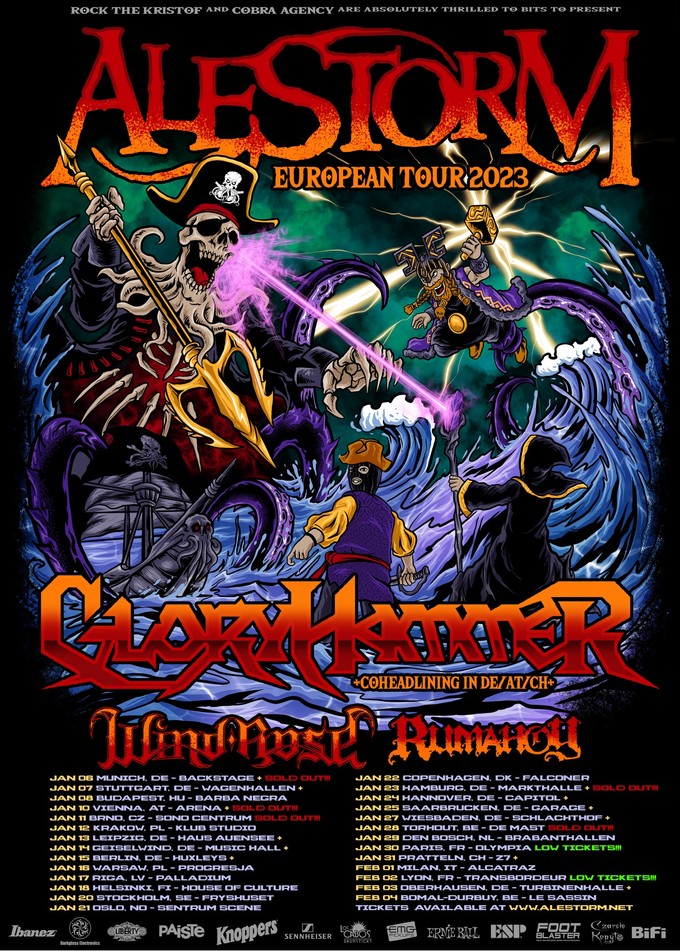 ALESTORM + GLORYHAMMER Tour 2023 ALESTORM + GLORYHAMMER Tour 2023