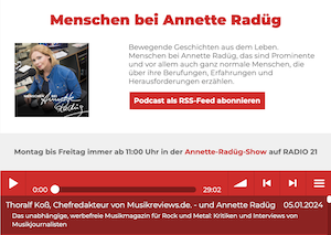 In eigener Sache: RADIO21-Interview zu MUSIKREVIEWS.DE