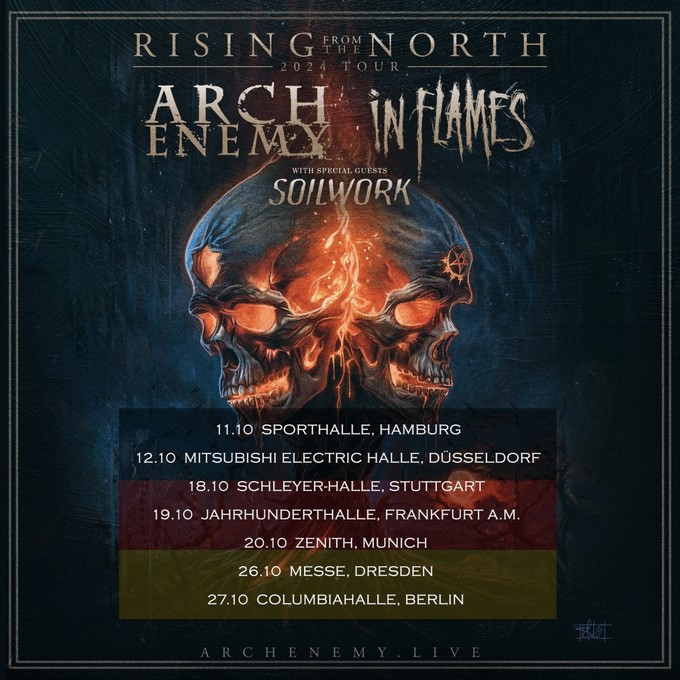 ARCH ENEMY Rising From The North Tour 2024 ARCH ENEMY Rising From The North Tour 2024
