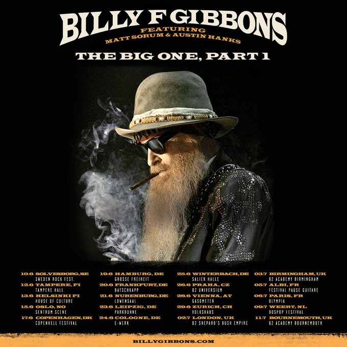 Billy F Gibbons | Tour 2023