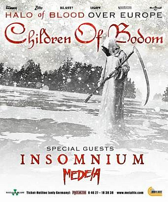 Children Of Bodom "Halo Of Blood Over Europe 2013" Plakat