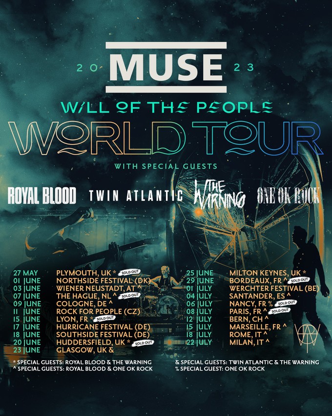 MUSE Will Of The People World Tour 2023 News auf Musikreviews.de