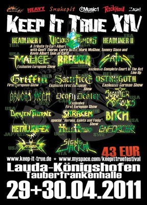 Bands des Keep It True 2011