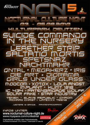 NCN Festival 2010 Flyer