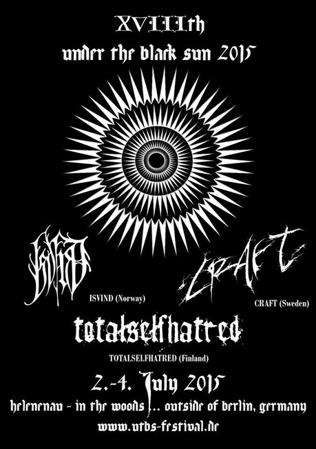 Under the Black Sun 2015 Flyer